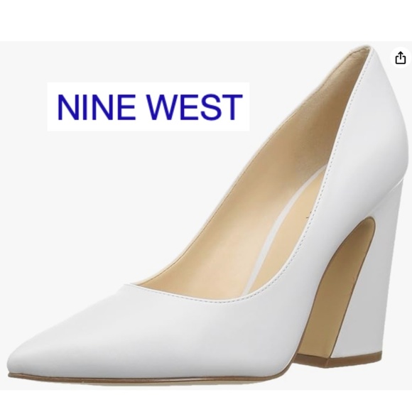 Nine West Henra white pump, 6.5,  GD1162 - Picture 1 of 6